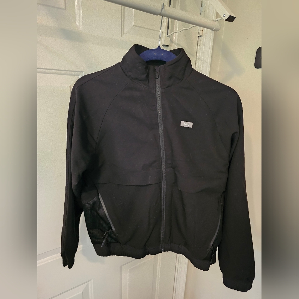 Figs Black Sydney Scrub Jacket - XS